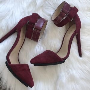 L.A.M.B. Shoes - Wine-Colored Suede Pumps L.A.M.B. Shoes - Wine-Colored Suede Pumps